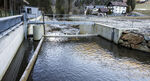 The picture shows the enclosure of the power station on the left bank of the Twengbach river